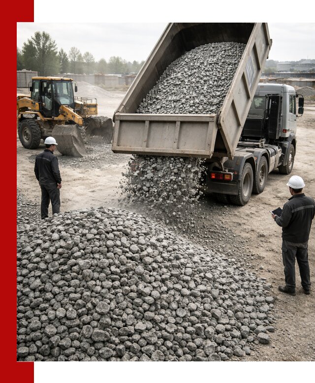 Доставка гранитного щебня фракции 20-40 в Белорецке