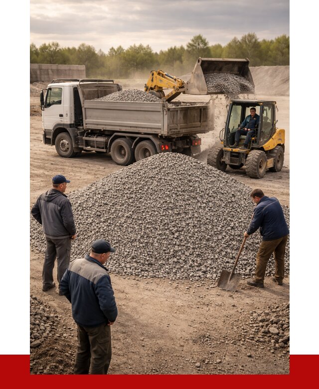 Гравийный щебень фракция 5-20 в Белорецке от 2433 р. ПРОНЕРУДБлр