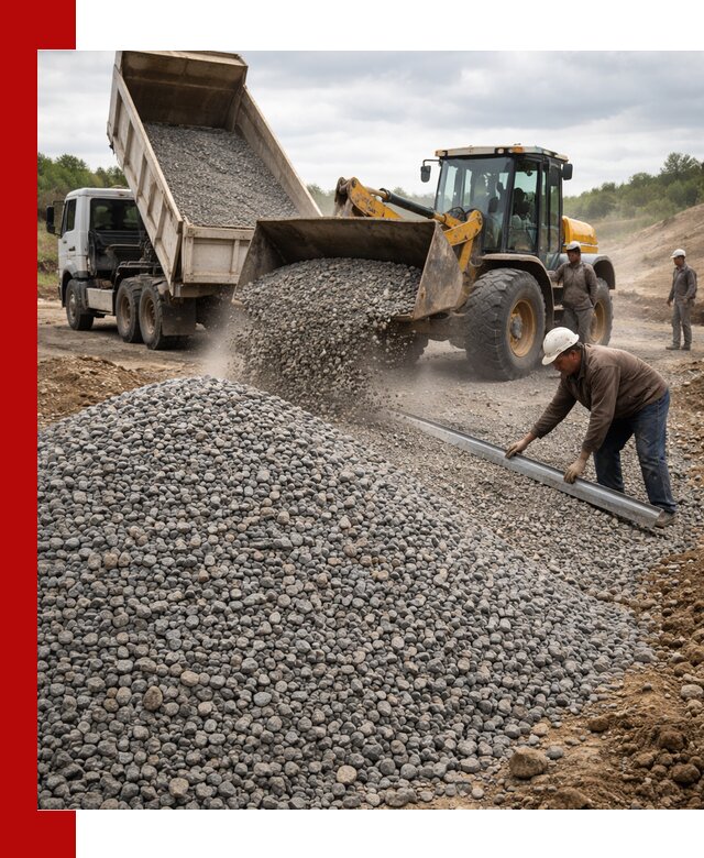 Гравийный щебень фракция 5-20 с доставкой в Белорецке