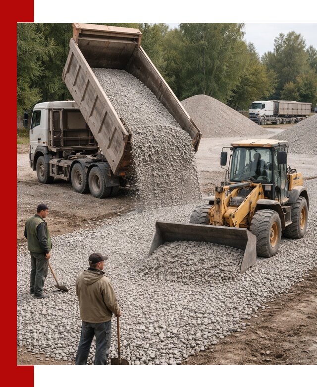 Купить гравийный щебень фракция 20-40 в Белорецке с доставкой
