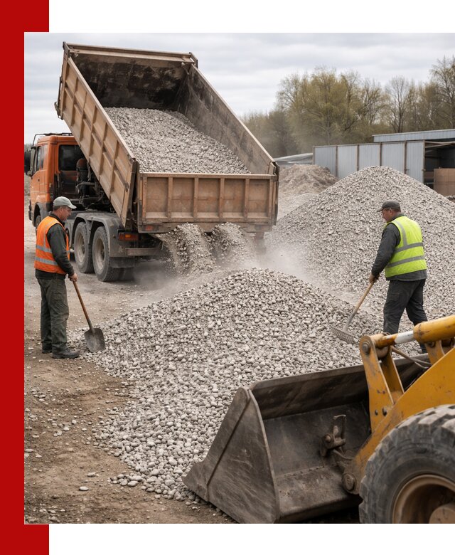 Доломитовый щебень фракции 5-20 с доставкой в Белорецке