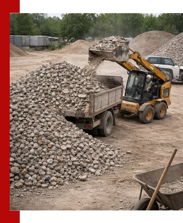 Доставка вторичного щебня в Белорецке для строительных работ