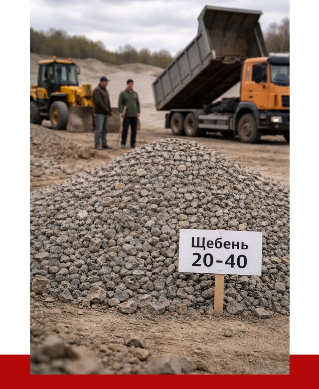 Бетонный щебень фракция 20-40 в Белорецке от 2484 р. | ПРОНЕРУДБлр