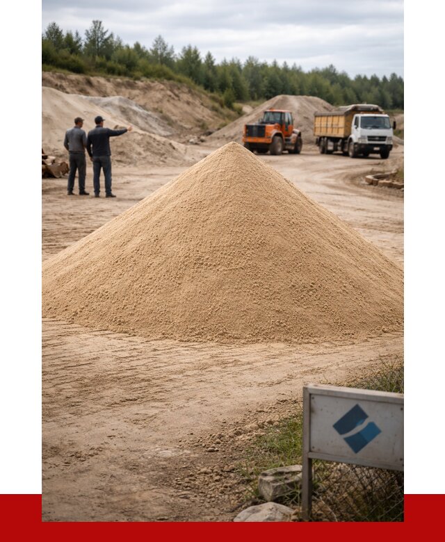 Карьерный песок навалом в Белорецке от 1825 р. | ПРОНЕРУДБлр
