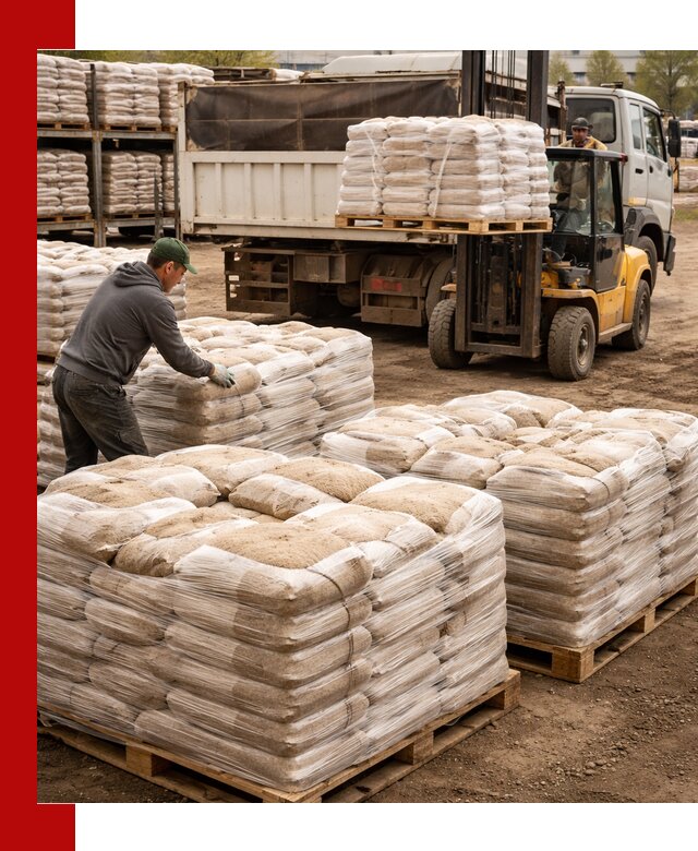 Карьерный песок в мешках с доставкой в Белорецке