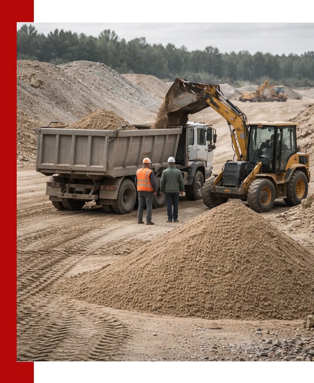 Карьерный среднезернистый песок с доставкой в Белорецке