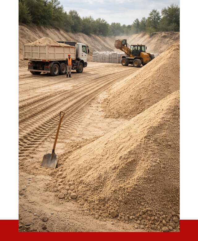 Карьерный песок мелкозернистый в Белорецке от 9123 р. | ПРОНЕРУДБлр