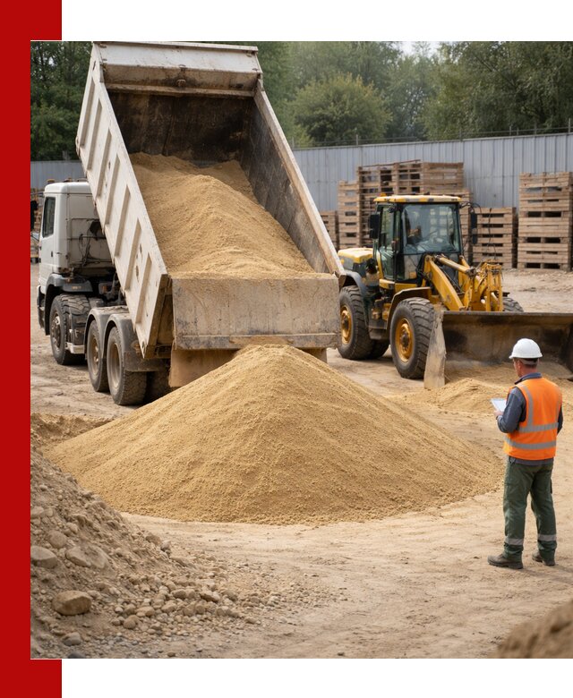 Доставка карьерного мелкозернистого песка в Белорецке