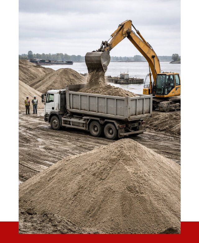 Купить речной песок навалом в Белорецке от 1825 р., ПРОНЕРУДБлр