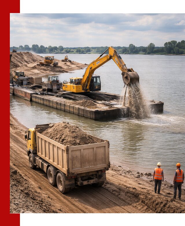 Намывной песок с доставкой в Белорецке оптом и в розницу