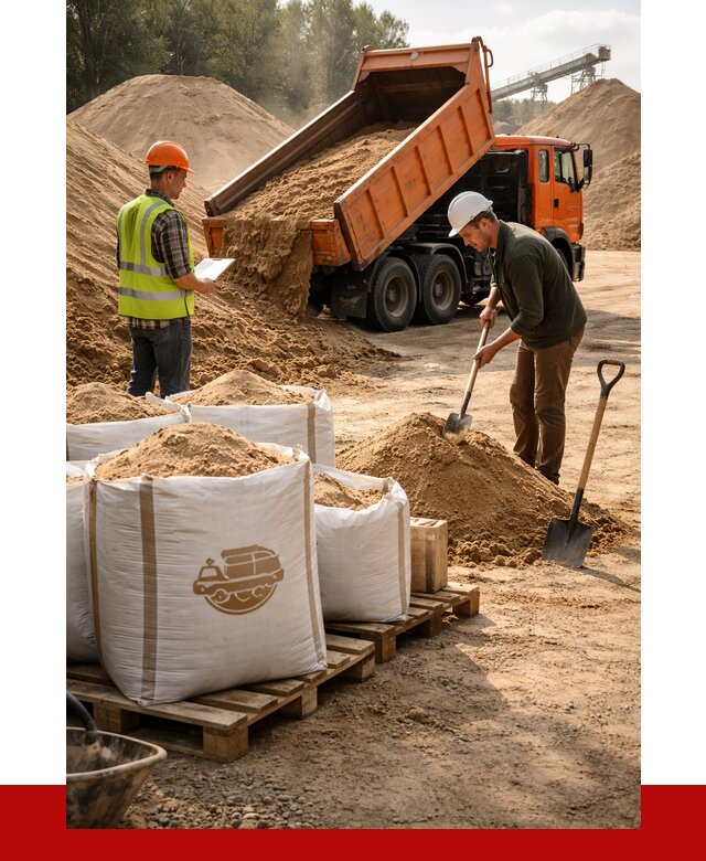 Строительный песок в Белорецке от 2230 р. с доставкой, ПРОНЕРУДБлр