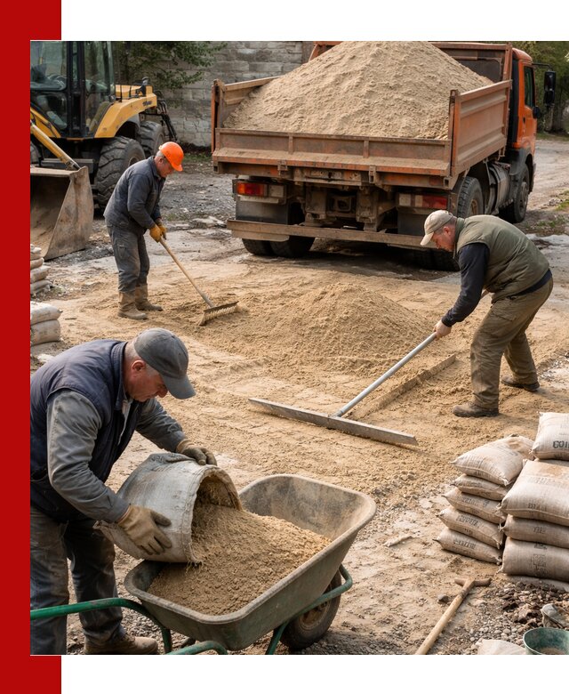 Поставка песка для стяжки в Белорецке с быстрой доставкой
