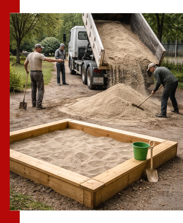 Песок для песочницы с доставкой в Белорецке недорого и чистый