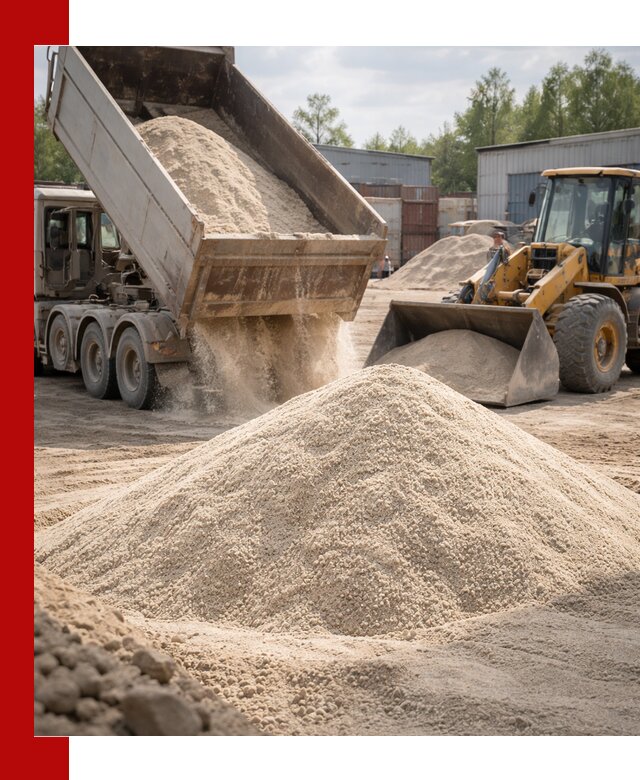 Кварцевый песок с доставкой в Белорецке для строительных работ