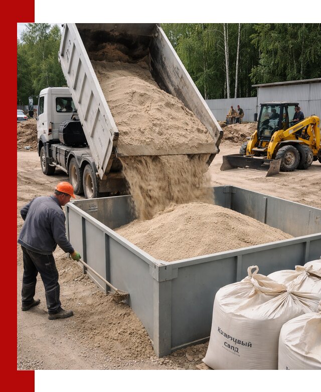 Кварцевый песок для фильтра в Белорецке — доставка и качество