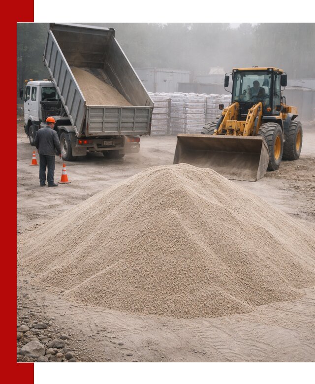 Кварцевый песок фракция 0–8 для стройработ в Белорецке