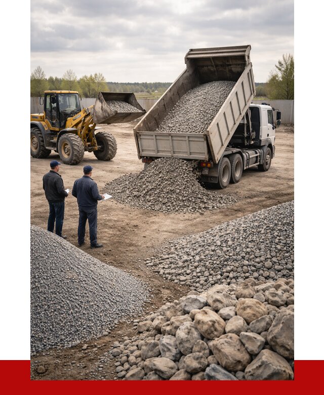 Гравий и камень с доставкой в Белорецке от 4258 р. - ПРОНЕРУДБлр