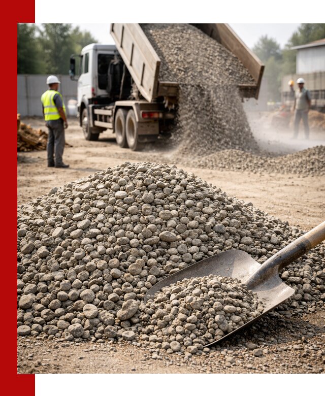 Доставка гравия фракции 20-40 в Белорецке с самосвалами