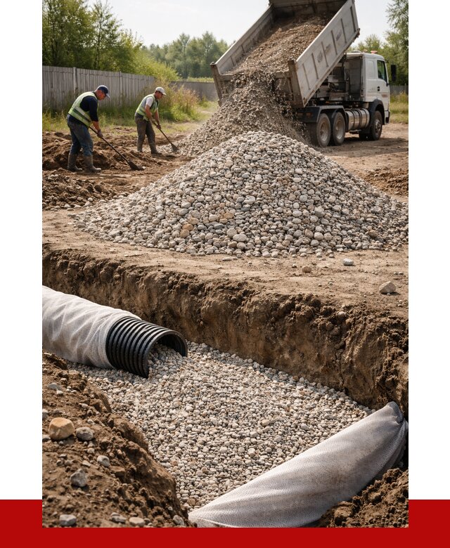 Гравий для дренажа в Белорецке от 2230 р., доставка ПРОНЕРУДБлр