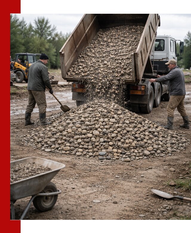 Доставка гальки речной оптом и в розницу в Белорецке
