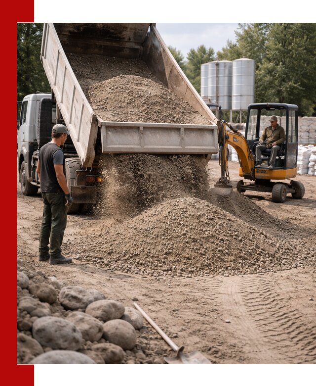 Доставка ПГС С3 в Белорецке самосвалами и миксерами
