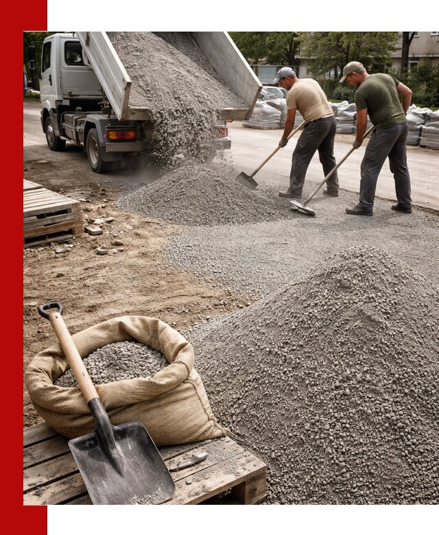 Отсев для тротуарной плитки в Белорецке — доставка и укладка