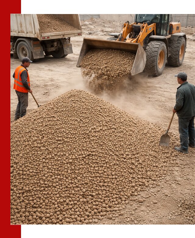 Керамзит фракция 10-20 с доставкой в Белорецке