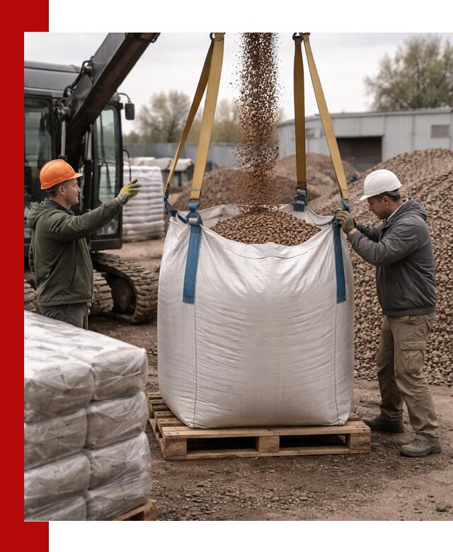 Керамзит в биг-бегах с доставкой в Белорецке