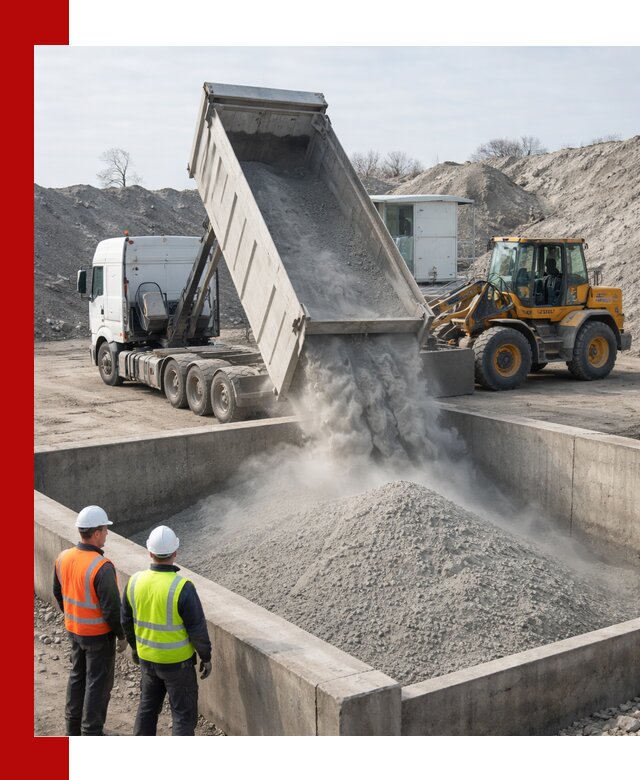 Доставка цемента навалом в Белорецке крупными партиями