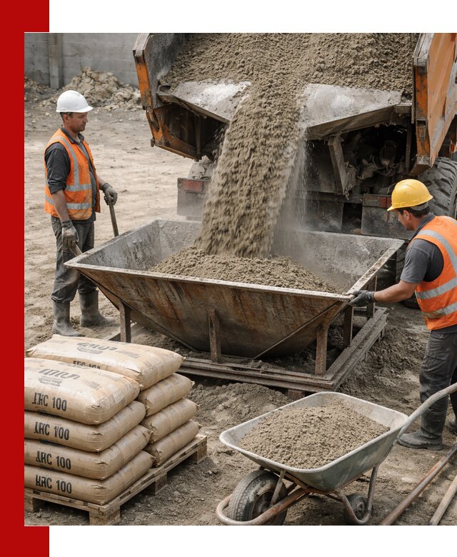 Доставка цементно-песчаной смеси М100 в Белорецке