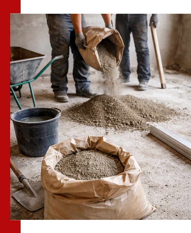 Доставка сухой смеси для стяжки в Белорецке