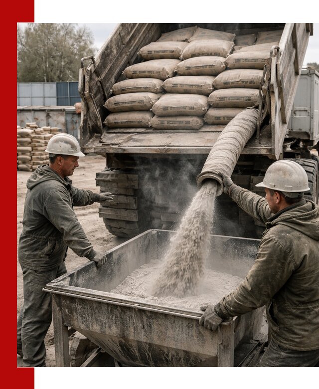 Доставка цемента М400 в Белорецке оптом и в розницу