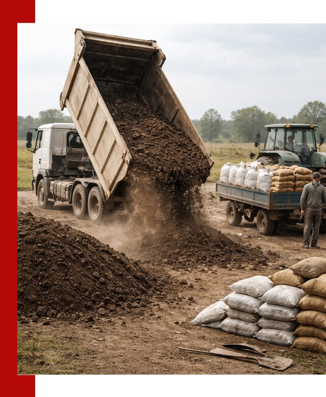 Доставка грунта и удобрений оптом в Белорецке для сельхоз и строительства