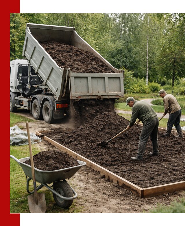 Доставка грунта для озеленения и благоустройства в Белорецке
