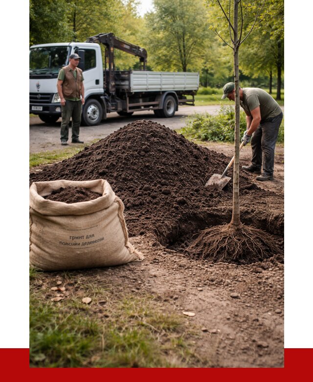 Грунт для посадки деревьев в Белорецке от 1216 р. | ПРОНЕРУДБлр