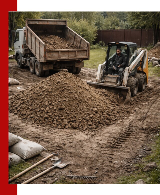 Суглинок для планировки участков в Белорецке с доставкой и выгрузкой