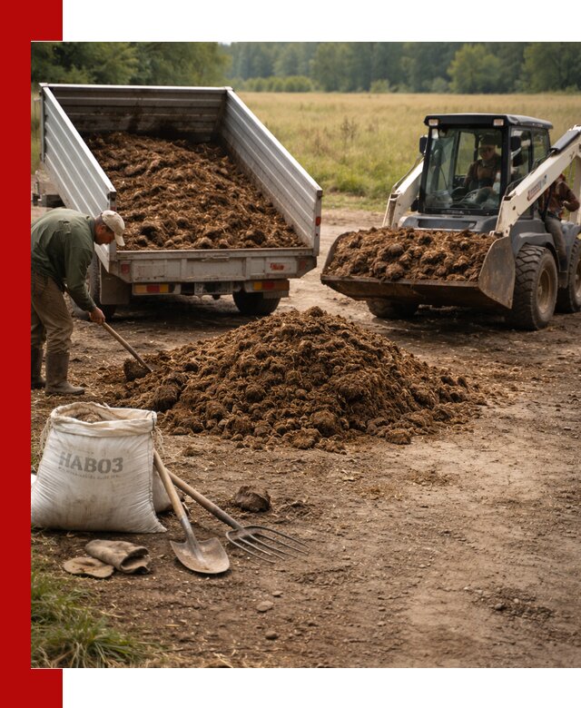 Доставка конского навоза в Белорецке с разгрузкой и доставкой на объект