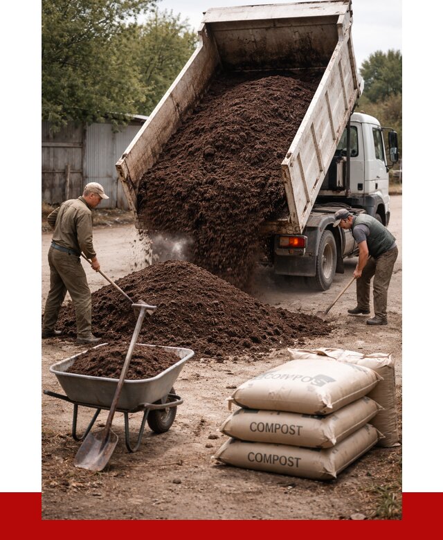 Купить компост в Белорецке от 4258 р. за куб с доставкой | ПРОНЕРУДБлр