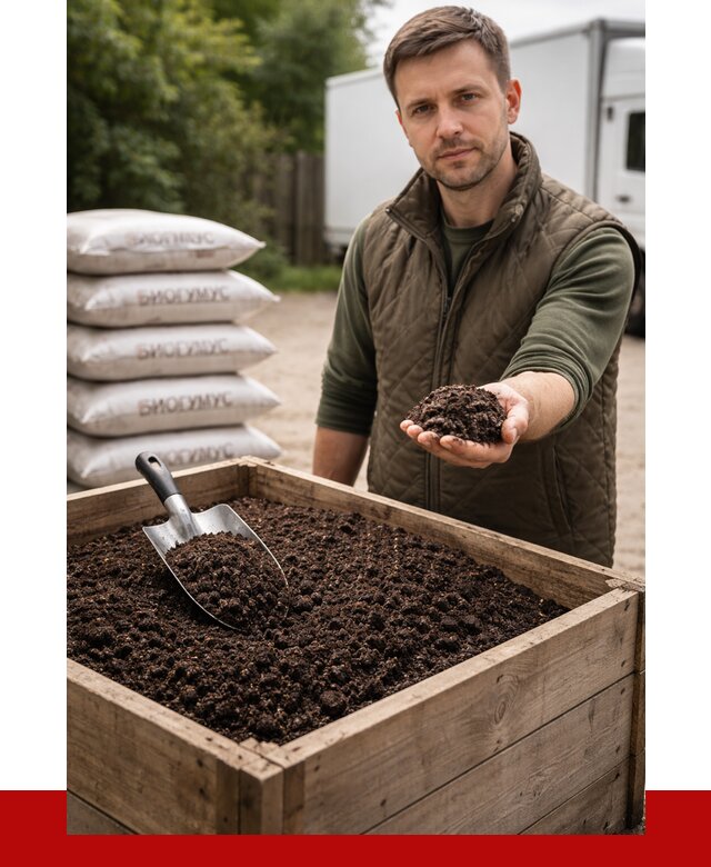 Купить биогумус в Белорецке с доставкой от 8616 р. за куб | ПРОНЕРУДБлр