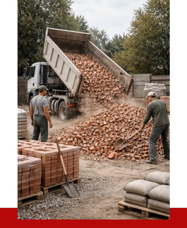 Бой кирпича в Белорецке с доставкой от 4258 руб/куб | ПРОНЕРУДБлр