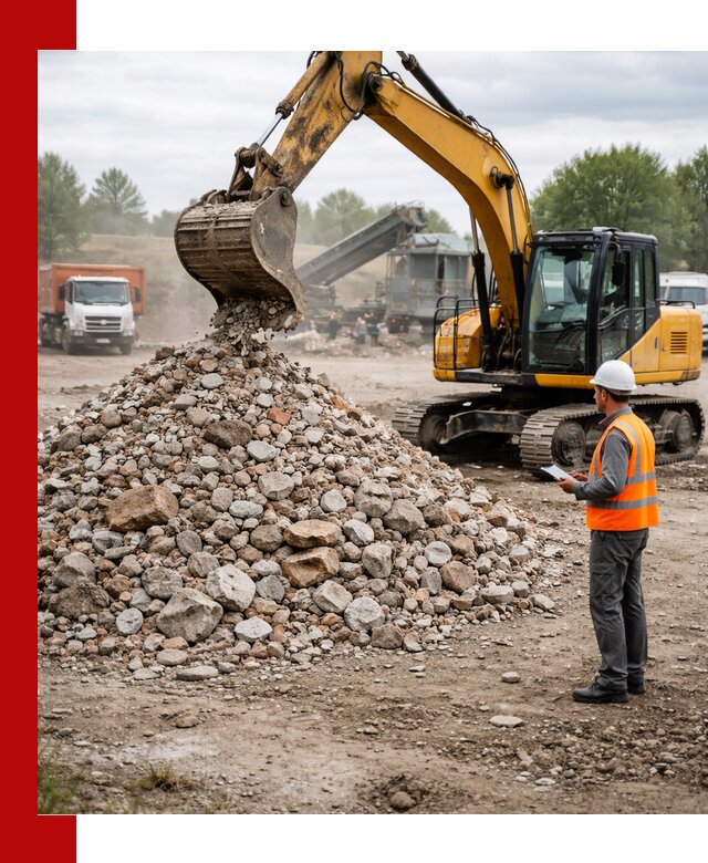 Доставка и вывоз строительного боя в Белорецке