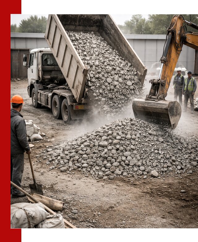 Доставка дробленого бетона в Белорецке оптом и в розницу