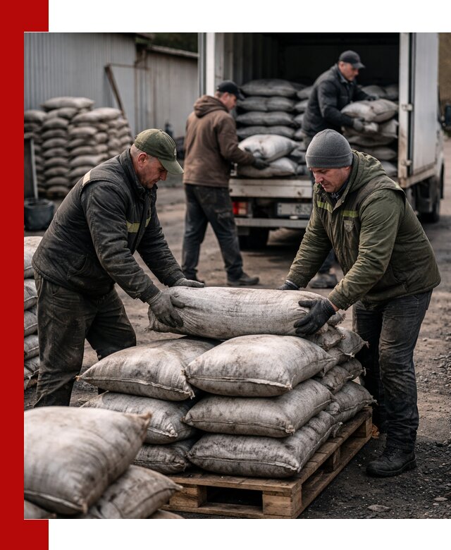Доставка угля в мешках по выгодным ценам в Белорецке