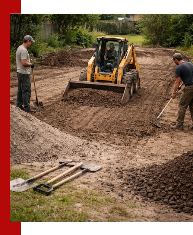 Планировка участка грунтом с вывозом и доставкой в Белорецке