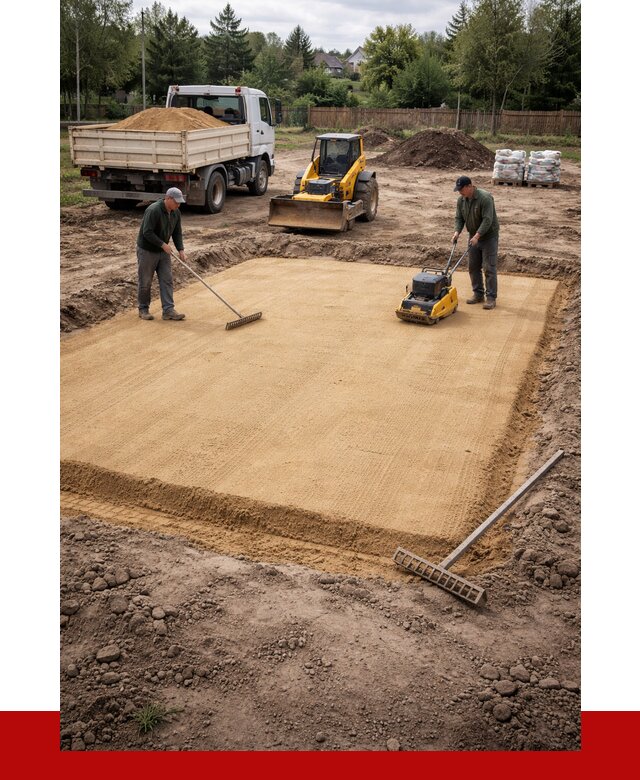 Устройство песчаной подушки в Белорецке от 4562 р. ПРОНЕРУДБлр