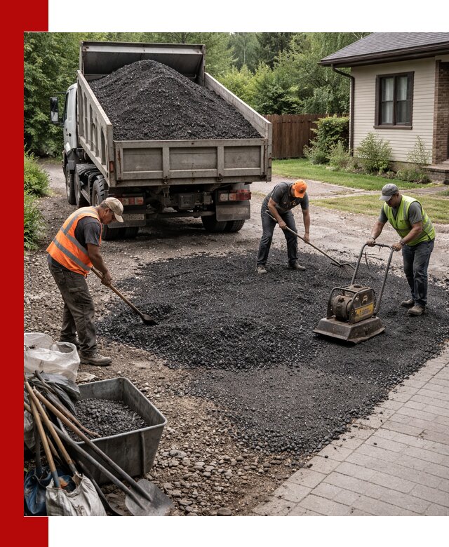Асфальтовая крошка для двора с доставкой в Белорецке